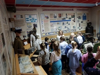 В. М. Курицына проводит открытый урок к Всемирному дню ГО в музее МПВО-ГО-РСЧС